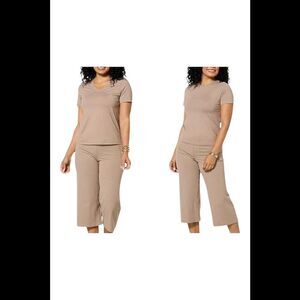 Joy Collection Women's Two Performance Tees Soft Sand - Regular